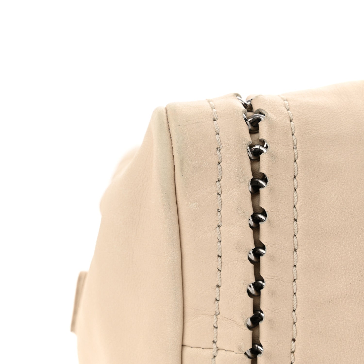 Chanel Smooth Calfskin Medium Luxe Ligne Bowler Light Beige 11 of 14