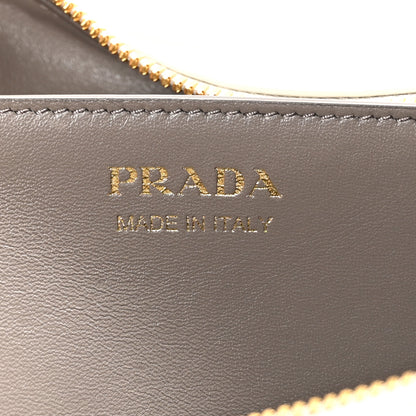 Prada Soft Calfskin Large Arque Shoulder Bag White 6 of 9