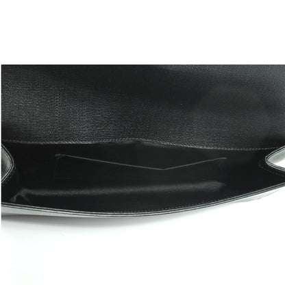 Saint Laurent Textured Leather ChYc Clutch Black 5 of 7