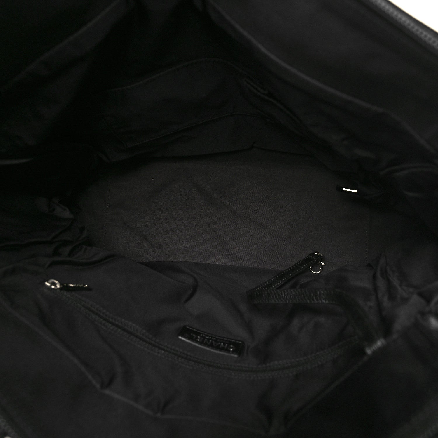 Chanel Coated Canvas Quilted Large Paris Biarritz Tote Black 5 of 10