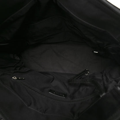 Chanel Coated Canvas Quilted Large Paris Biarritz Tote Black 5 of 10