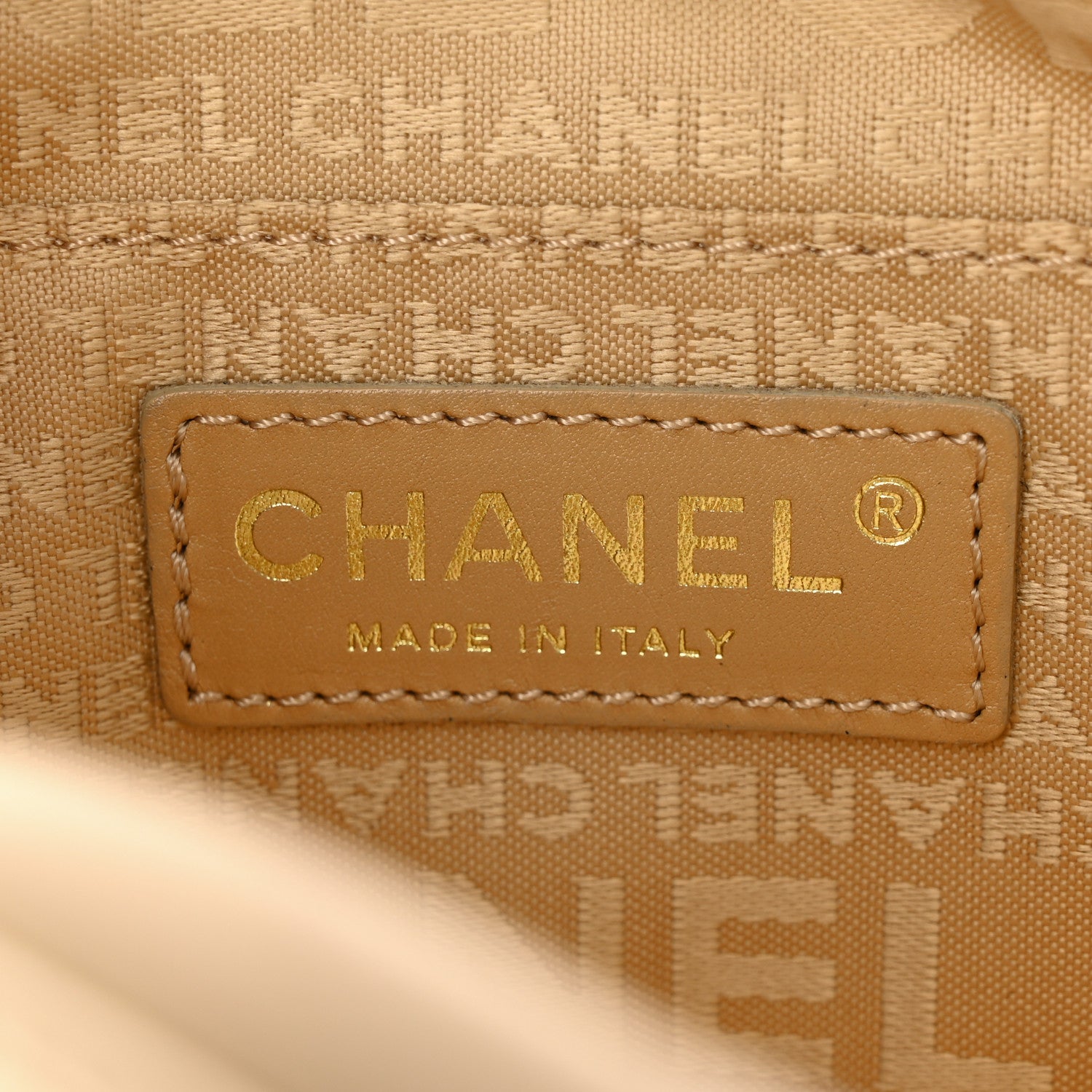 Chanel Lambskin Quilted CC Chocolate Bar Shoulder Bag Beige 6 of 16