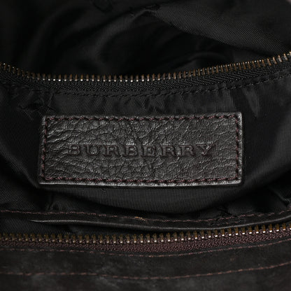 Burberry Calfskin Studded Medium Alverton Hobo Chocolate 8 of 19