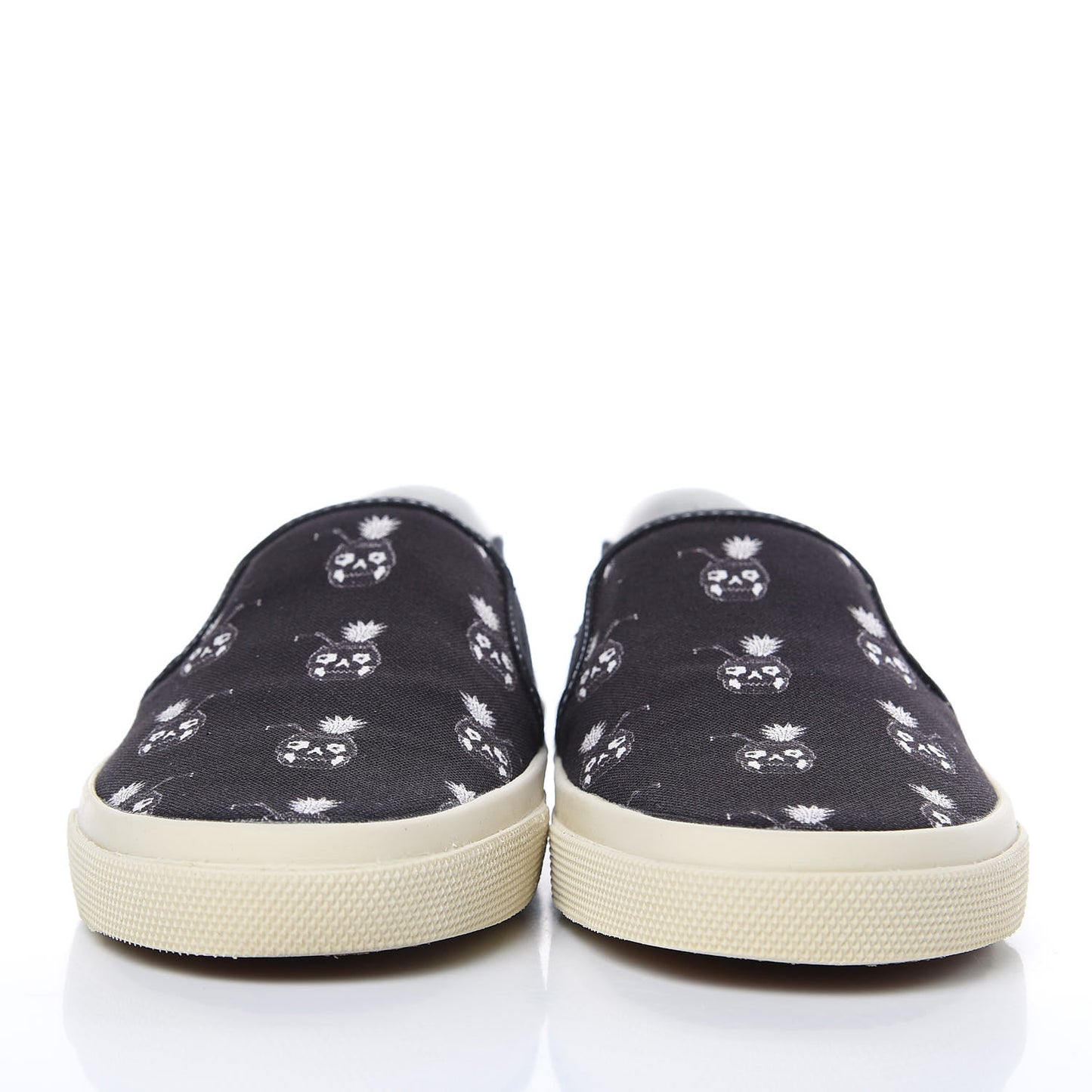 Canvas Solaris Pinaskullada Skate Slip On Sneakers 38 Black White