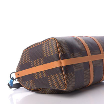 Louis Vuitton X NIGO Giant Damier Ebene Monogram Keepall Bandouliere 50 5 of 9
