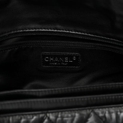 Chanel Lambskin Quilted Chanel 3 Accordion Flap Bag Black 6 of 10