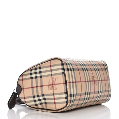 Burberry Haymarket Check Small Chester Bowling Bag Chocolate 4 of 7
