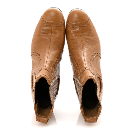 Balenciaga Arena Broderie Ankle Booties 37.5 Cumin 2 of 9