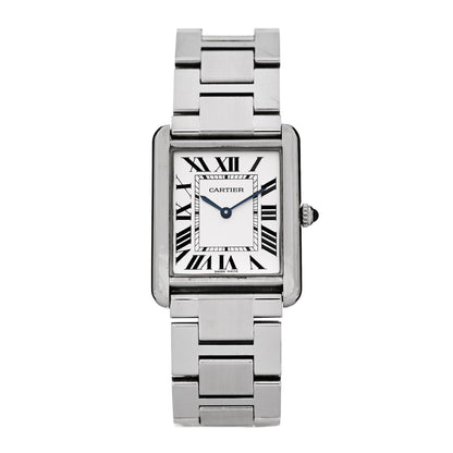 Cartier Stainless Steel 27mm Tank Solo Quartz Watch 1 of 5