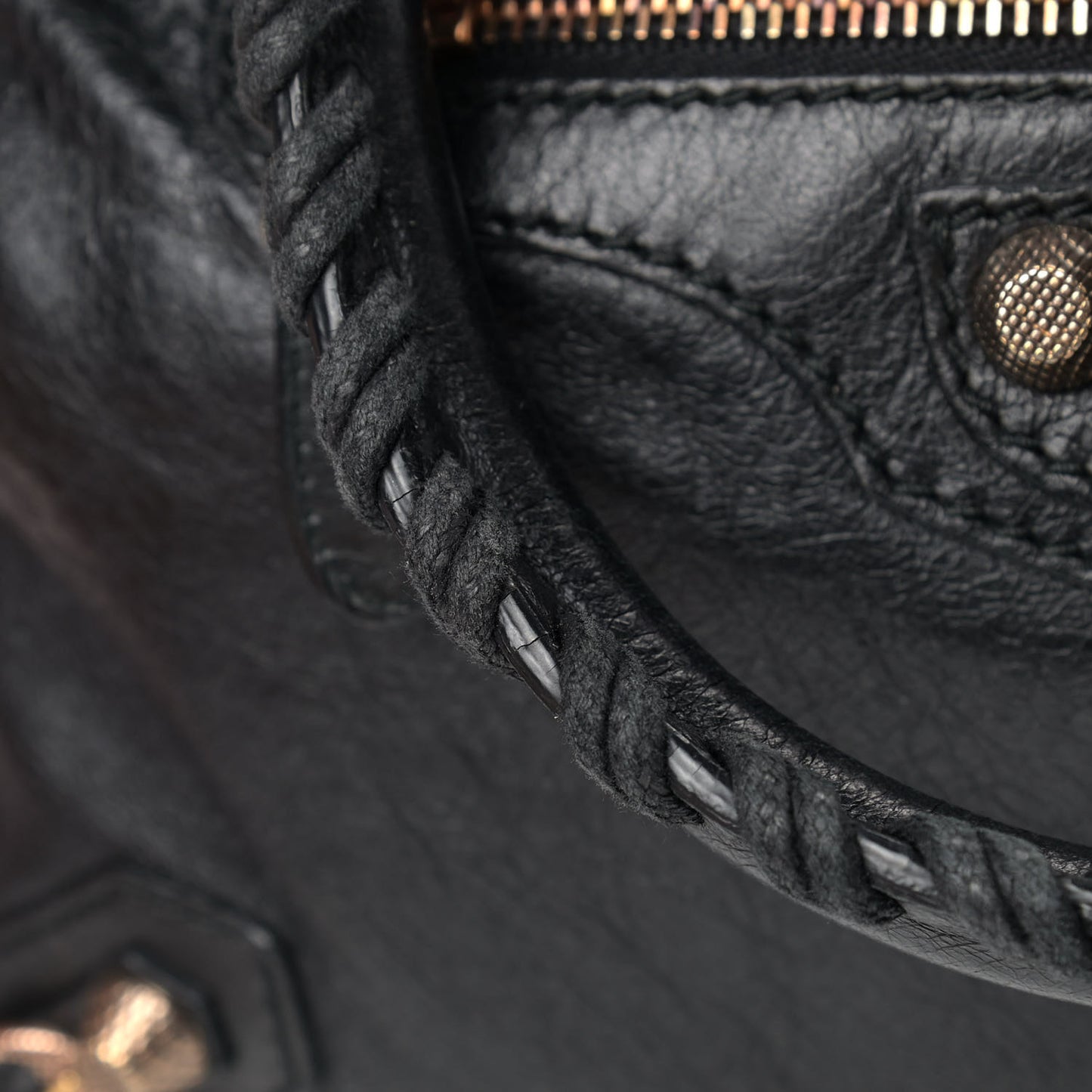 Agneau Giant 12 Rose Gold Hardware Town Black