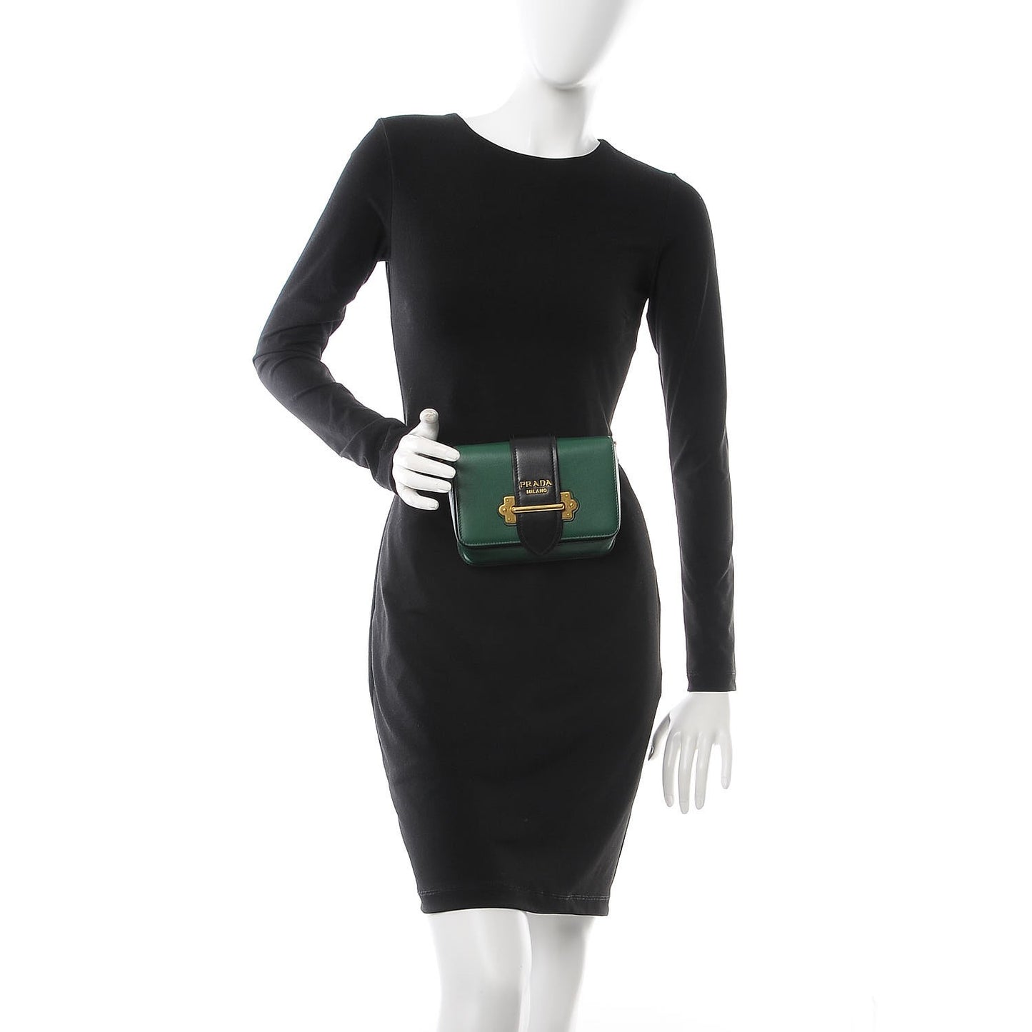 City Calf Cahier Belt Bag Biliardo Black
