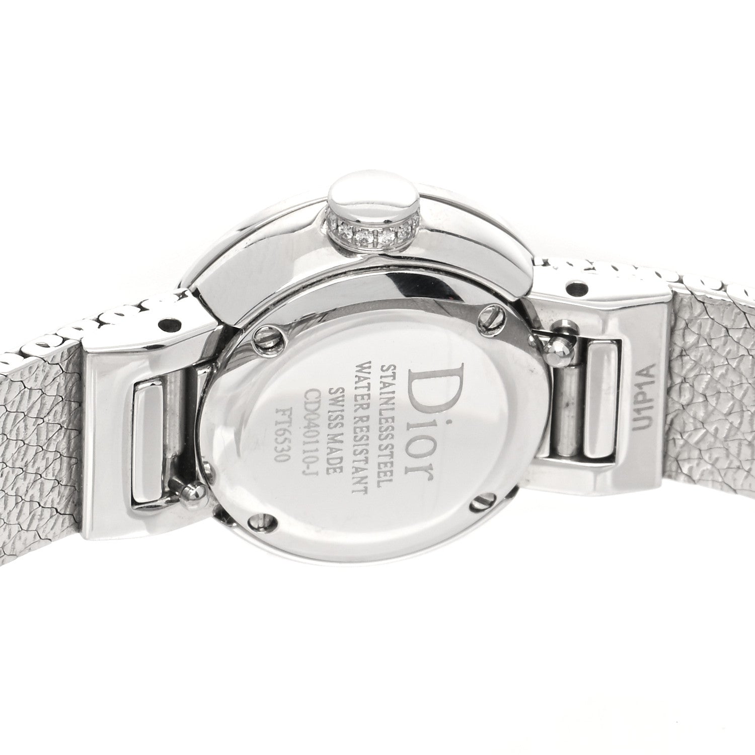 Christian Dior Stainless Steel Diamond Bezel Pink Mother of Pearl 19mm La D De Dior Quartz Watch 4 of 5