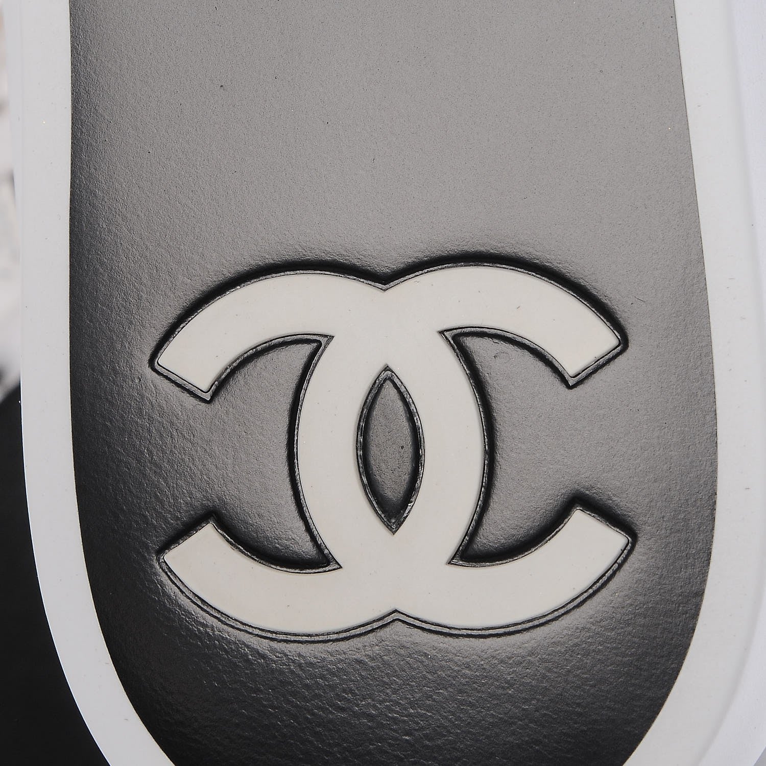 Chanel Calfskin Lace Up Sneakers 35.5 White Black 6 of 8