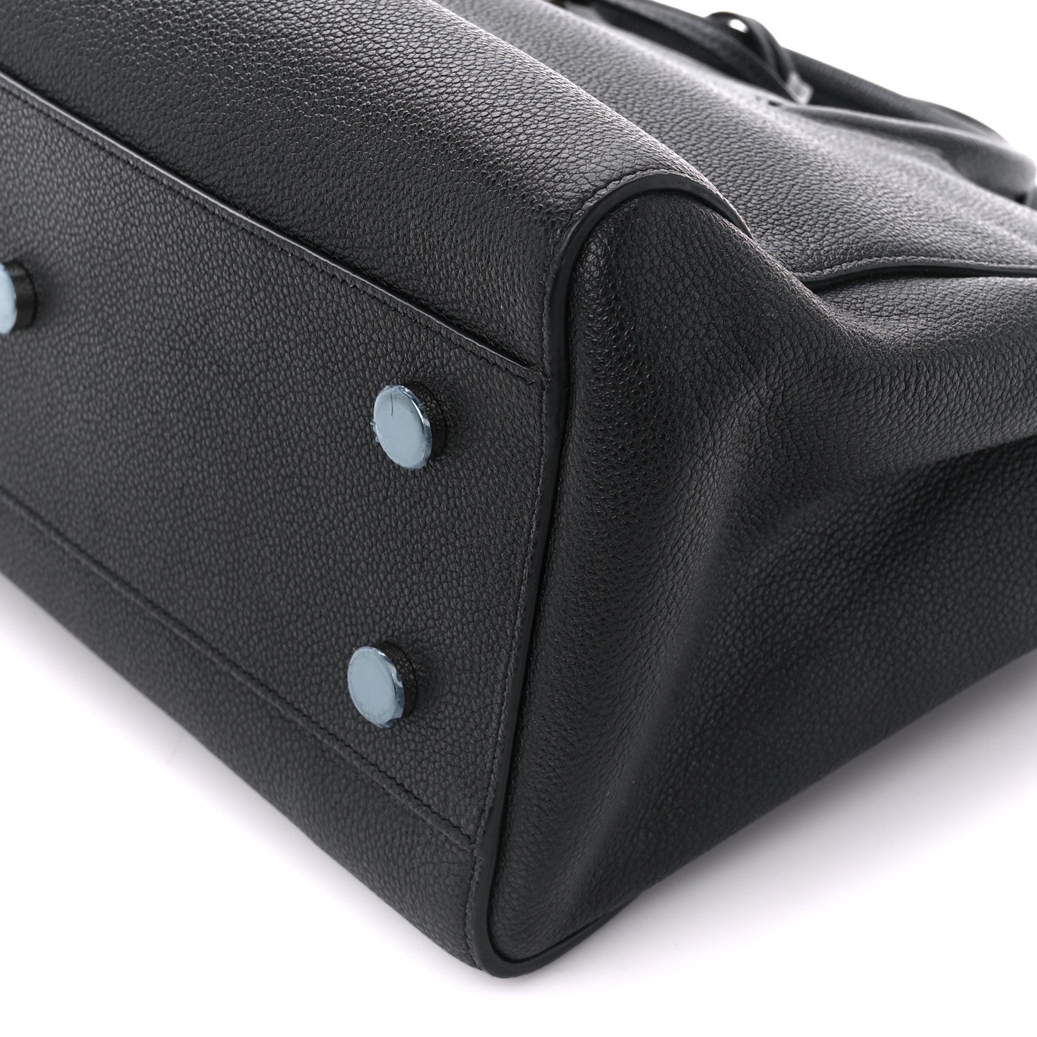 Saint Laurent Grained Calfskin Small Cabas Rive Gauche Black 11 of 11