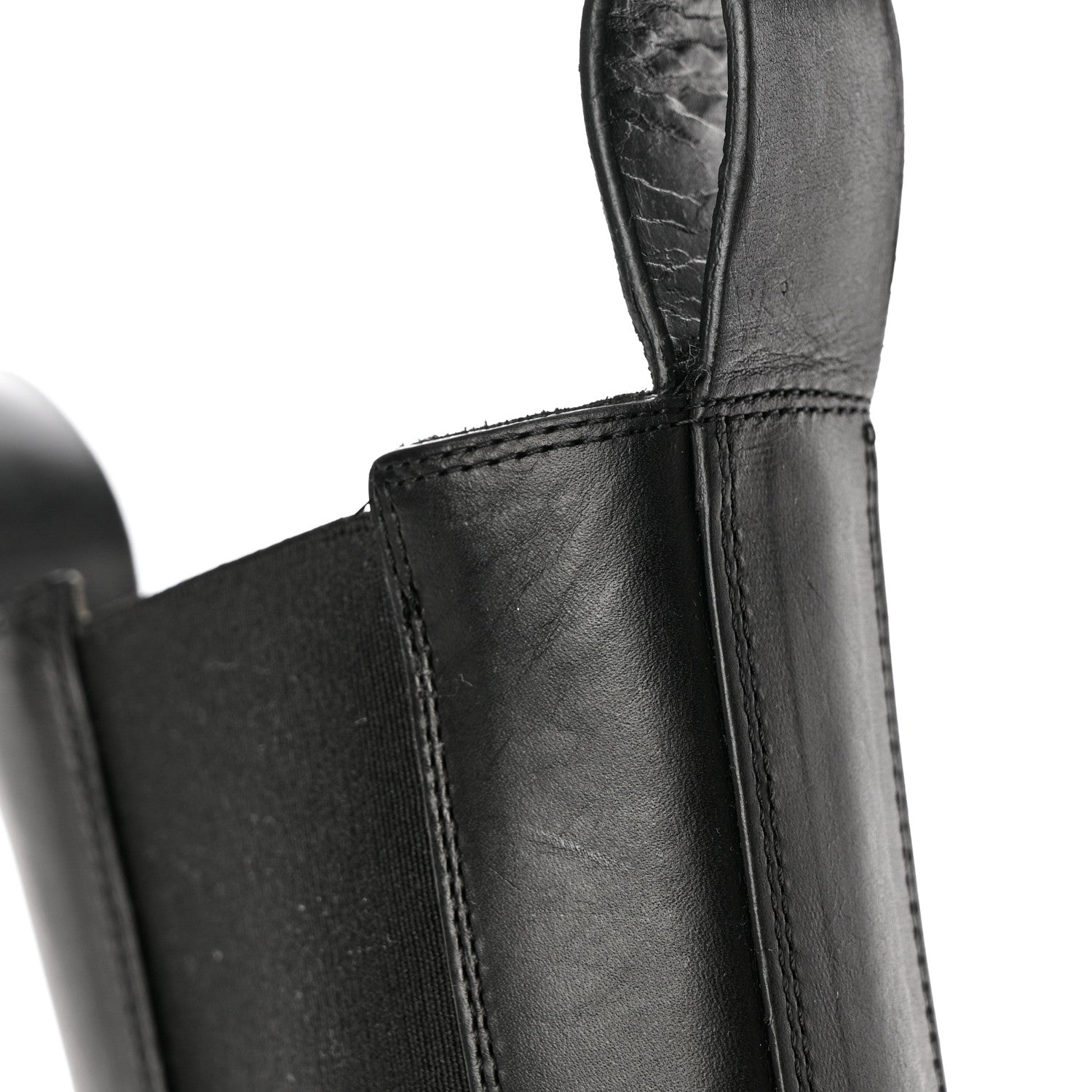 Bottega Veneta Calfskin The Tire Chelsea Boots 40 Black Hollyhock 9 of 13