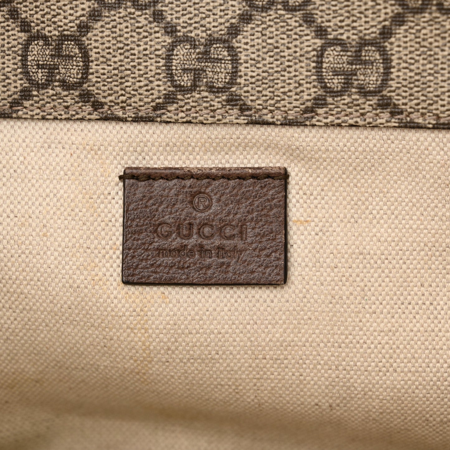 GG Supreme Monogram Web Small Neo Vintage Double Flap Messenger Bag Beige New Acero