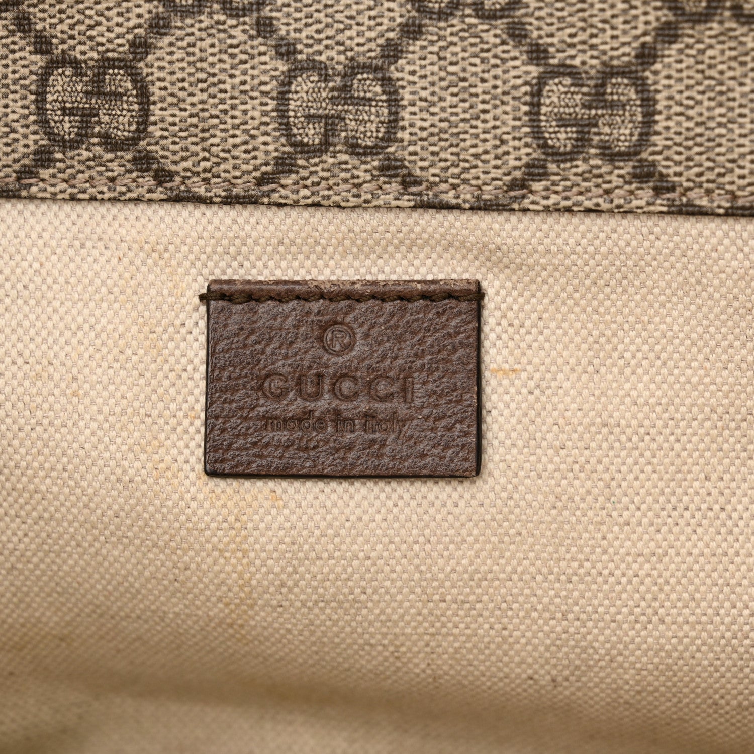 Gucci GG Supreme Monogram Web Small Neo Vintage Double Flap Messenger Bag Beige New Acero 6 of 14