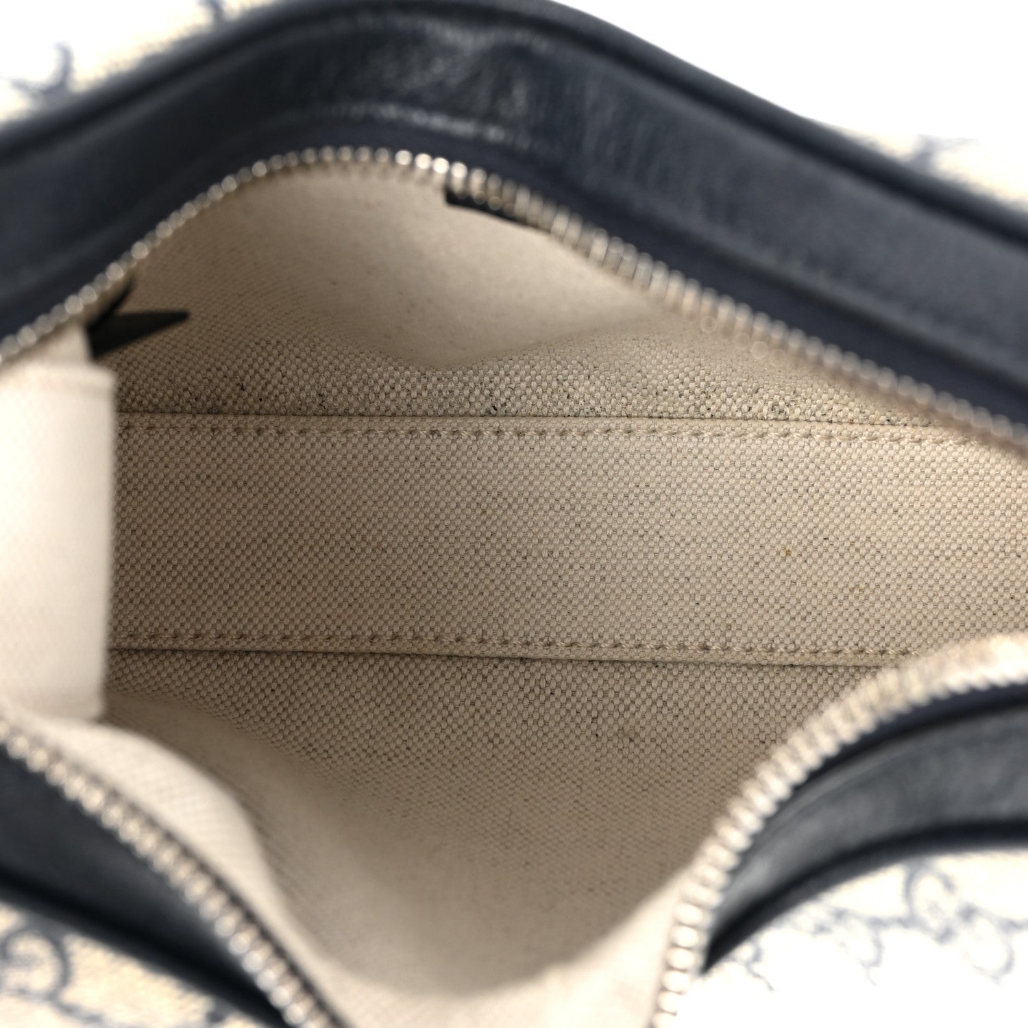 Gucci GG Supreme Monogram Textured Calfskin Web Small Attache Shoulder Bag Beige Blue 5 of 11