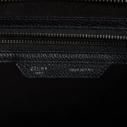 Celine Drummed Calfskin Mini Luggage Black 6 of 9