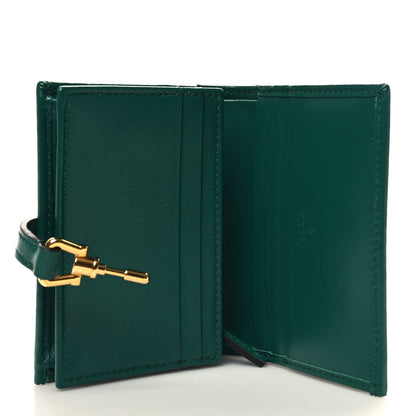 Gucci Calfskin Jackie 1961 Card Case Emerald Green 5 of 9