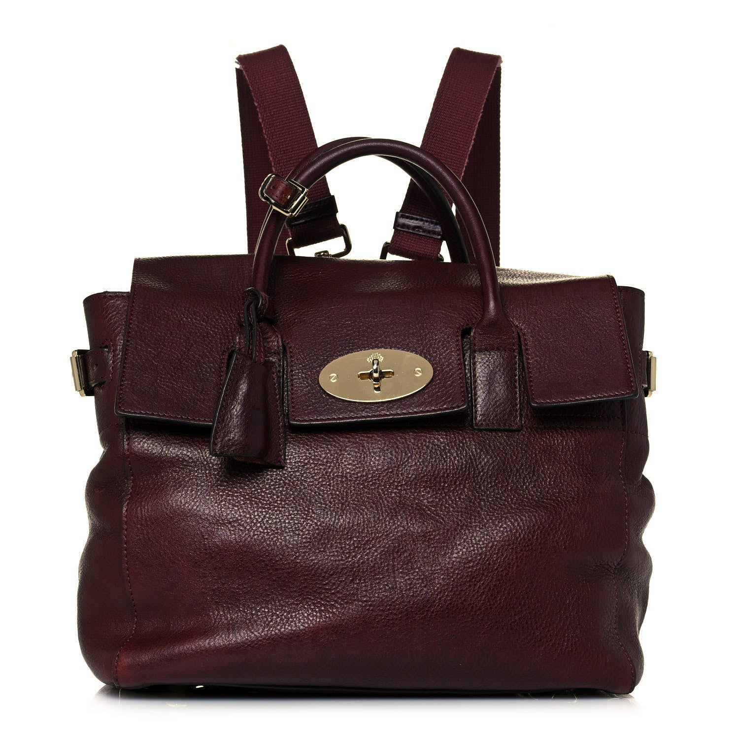 Mulberry Natural Leather Cara Delevigne Convertible Satchel Oxblood 1 of 22
