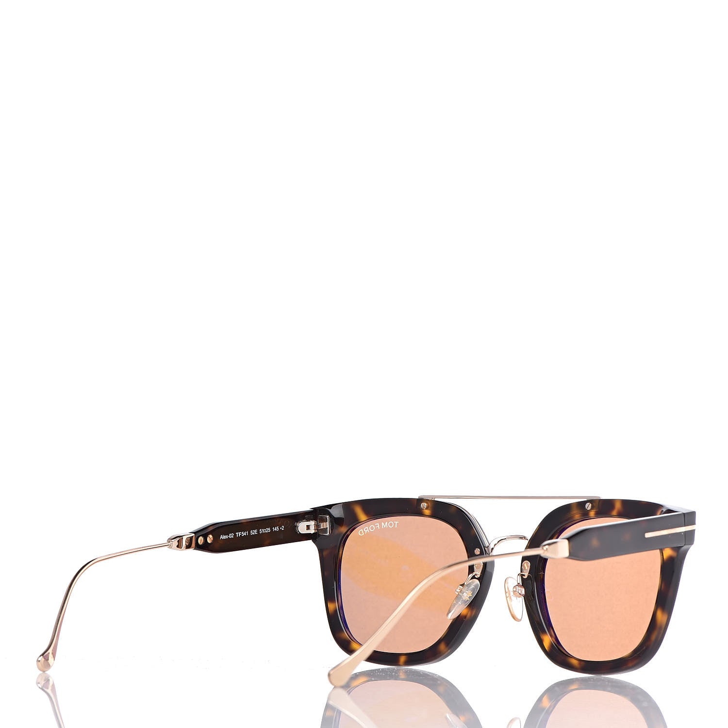 Tom Ford Alex Squared Sunglasses TF541 Tortoise 4 of 8