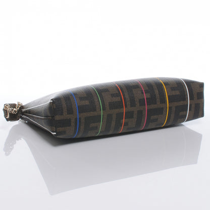 Fendi Zucca Spalmati Striped Pochette Tobacco Multicolor 4 of 10