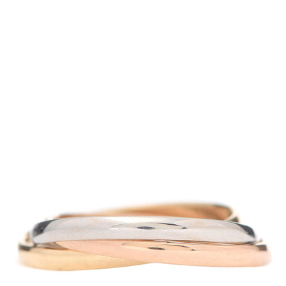 Cartier 18K Pink Yellow White Gold Extra Small Les Must De Trinity Ring 52 6 3 of 5