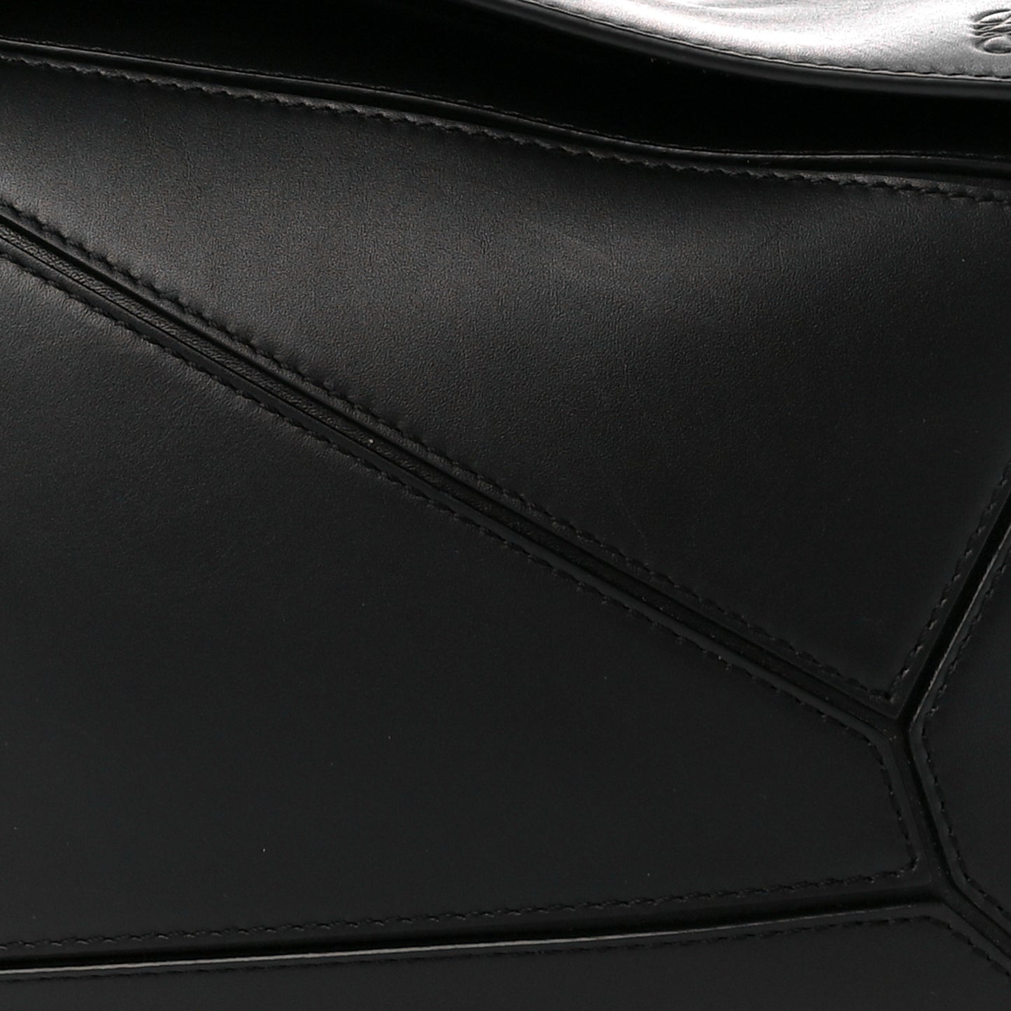 Satin Calfskin Small Puzzle Bag Black