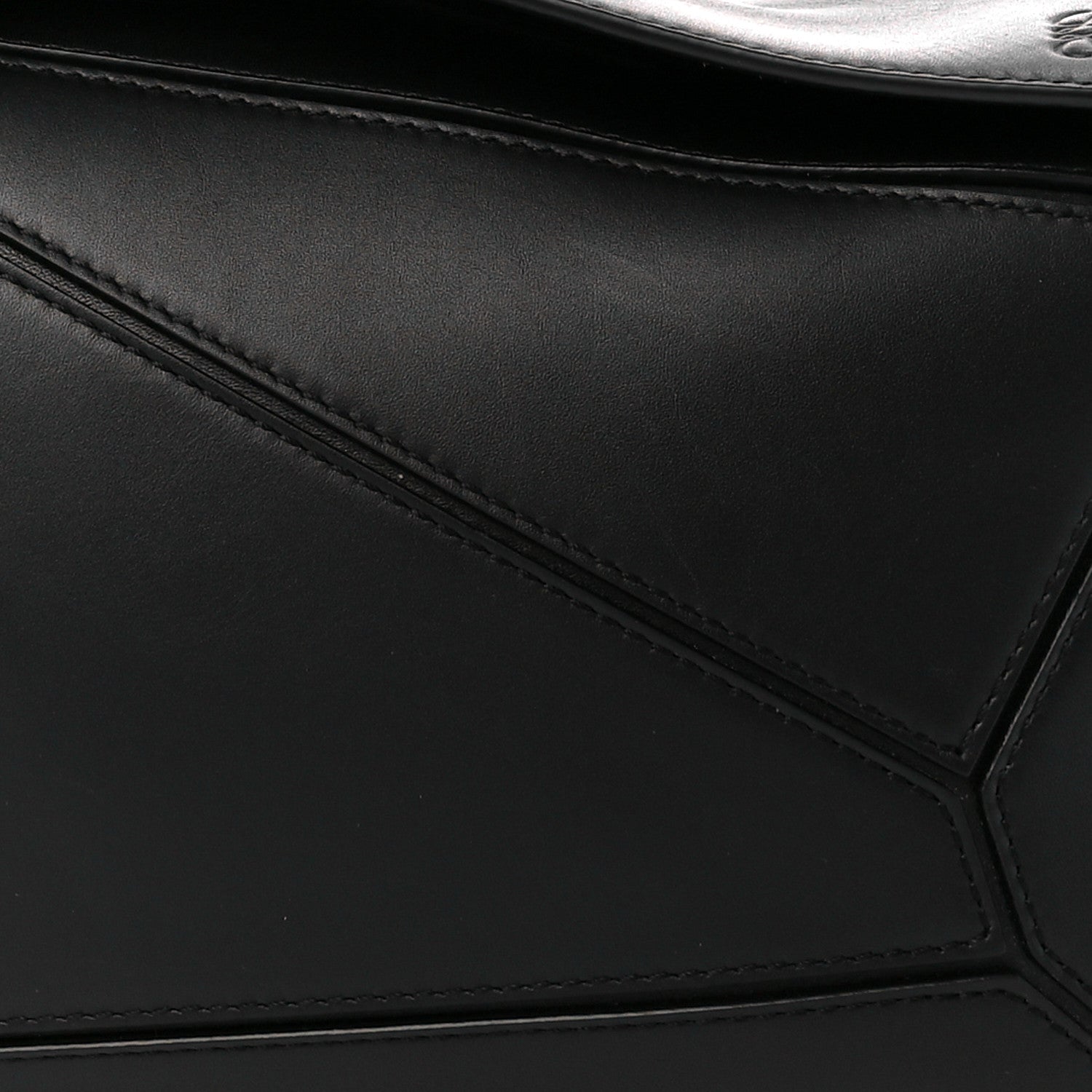 Loewe Satin Calfskin Small Puzzle Bag Black 9 of 11