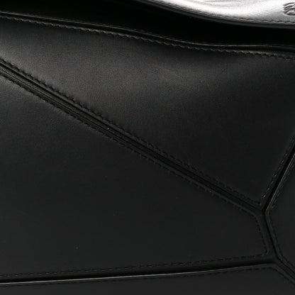 Loewe Satin Calfskin Small Puzzle Bag Black 9 of 11