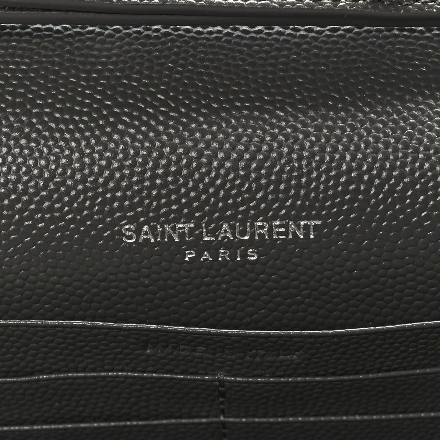 Grain De Poudre Matelasse Chevron Monogram Envelope Chain Wallet Earth