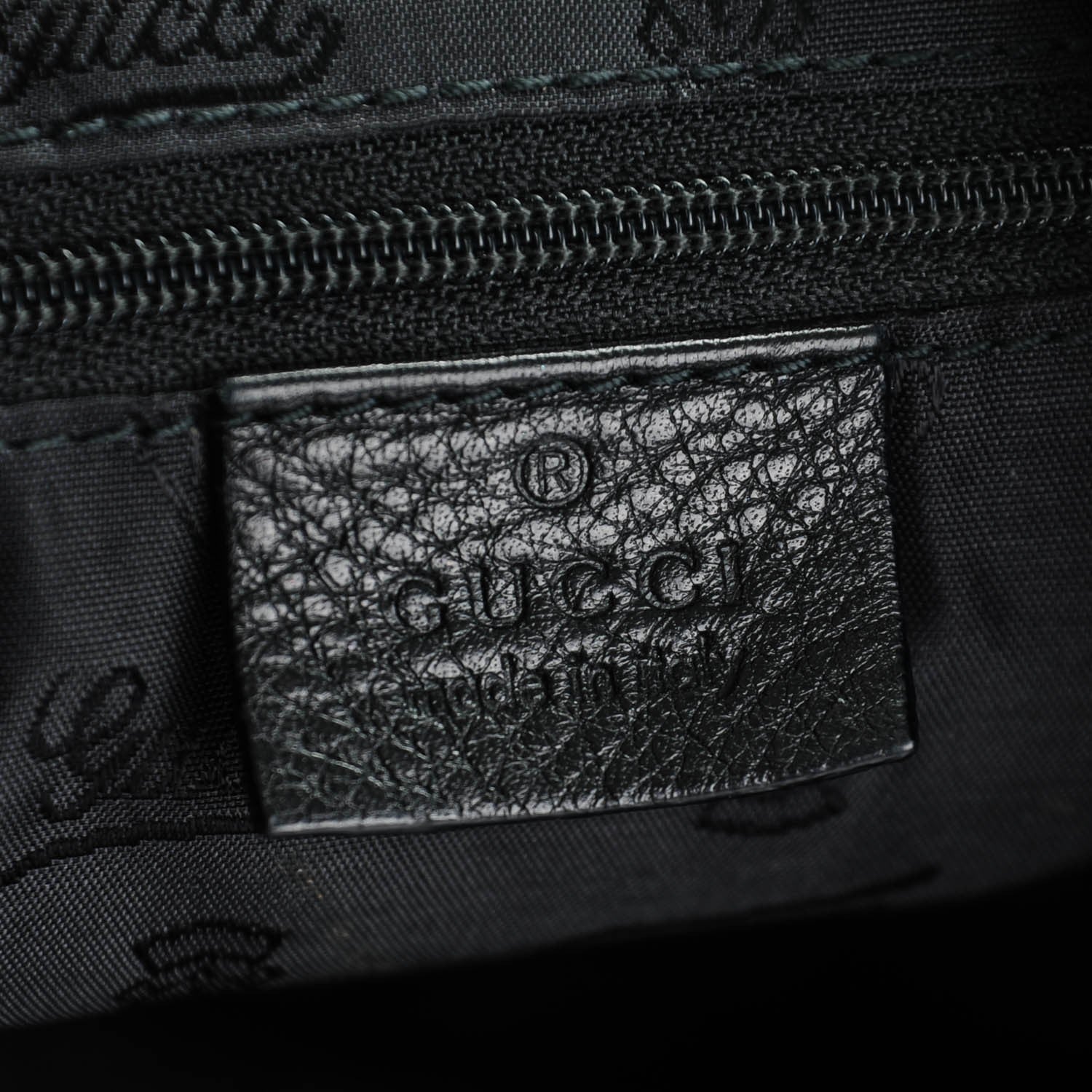 Gucci Guccissima Large New Ladies Web Hobo Black 6 of 6