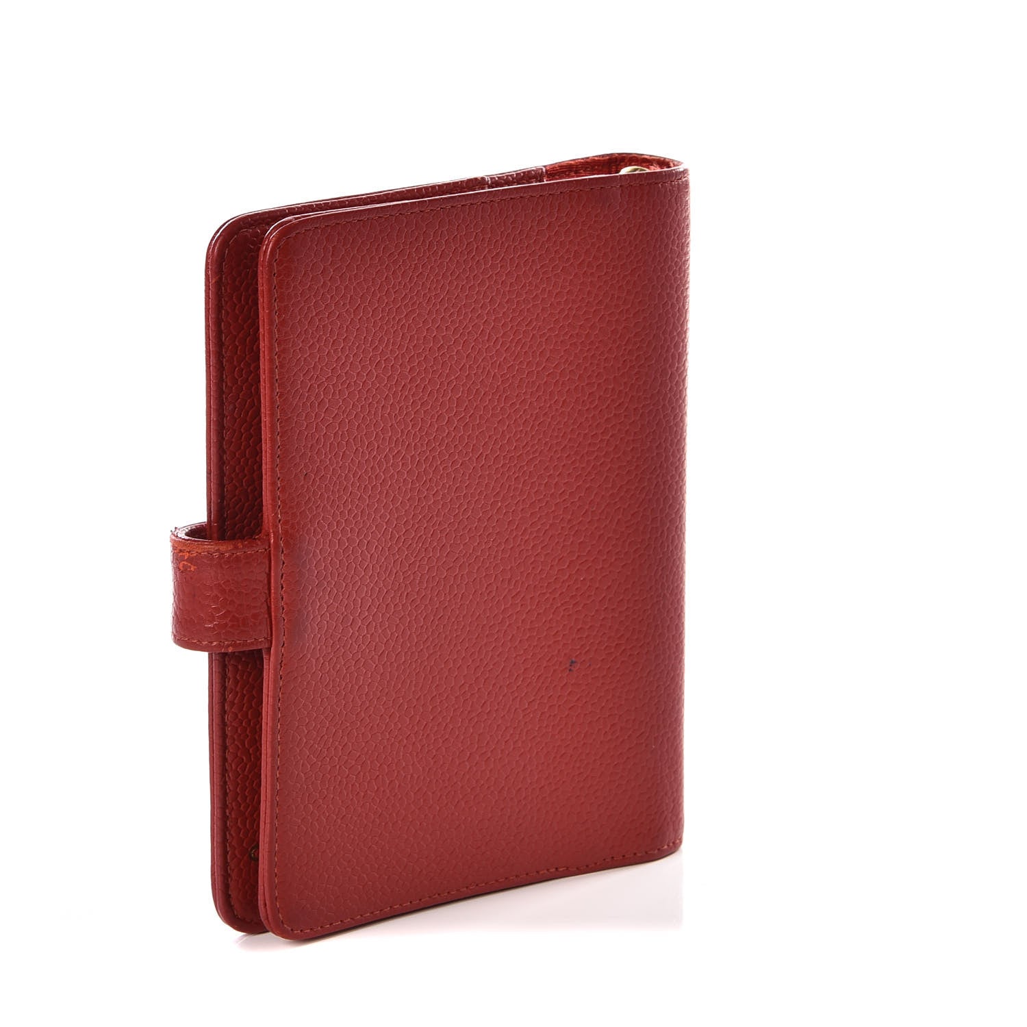 Chanel Caviar CC Mini Ring Agenda Planner Red 2 of 14