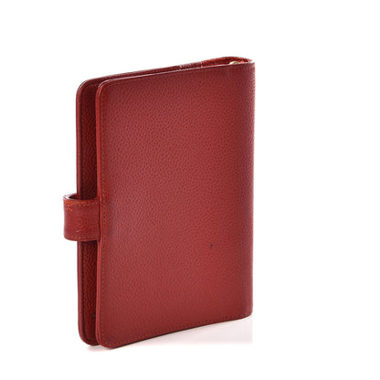 Chanel Caviar CC Mini Ring Agenda Planner Red 2 of 14