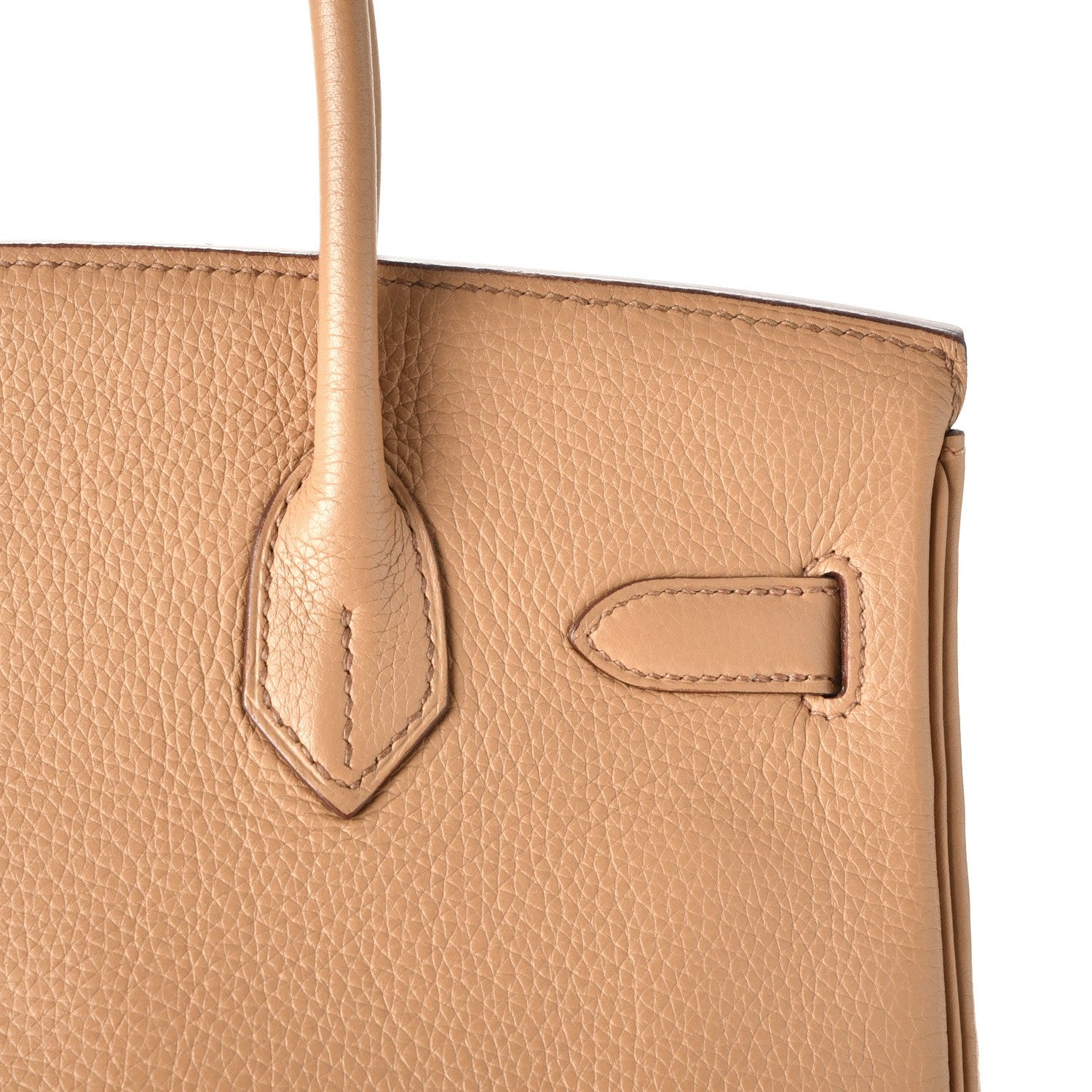 Hermes Taurillon Clemence Birkin 30 Camel Tabac 38 of 44
