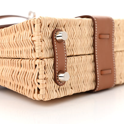 Hermes Wicker Swift Picnic Mini Kelly 20 Naturel Gold 10 of 12