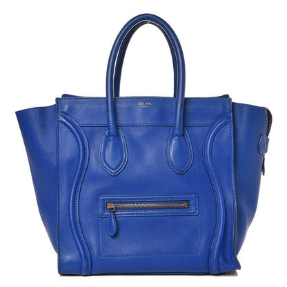 Celine Smooth Calfskin Mini Luggage Electric Blue 1 of 12