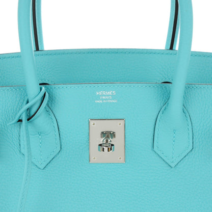 Hermes Togo Birkin 30 Bleu Atoll 9 of 23