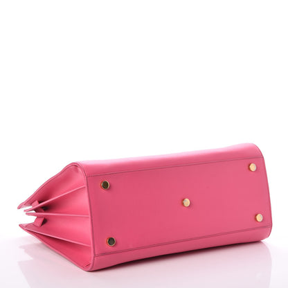 Saint Laurent Calfskin Small Sac De Jour Lipstick Fuchsia 5 of 8