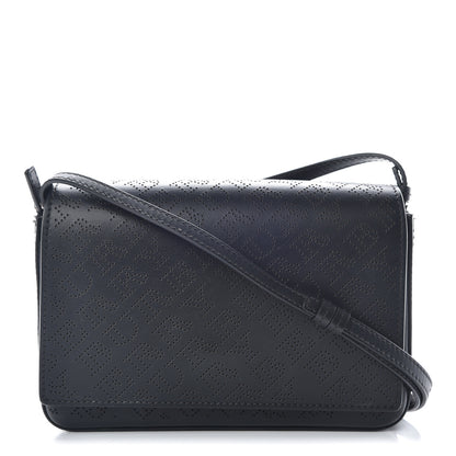 Burberry Calfskin Perforated Logo Hampshire Crossbody Black 1 of 10