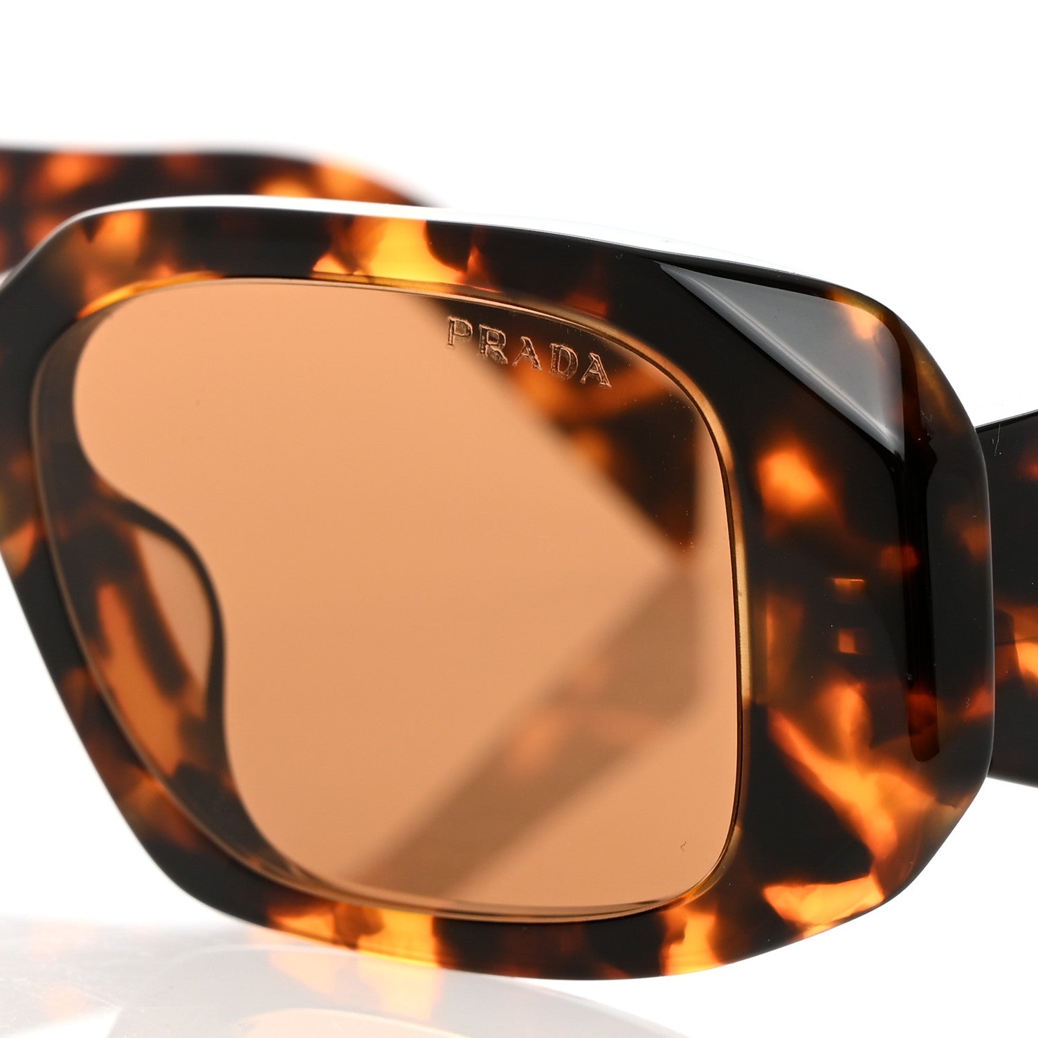 Prada Acetate Symbole Sunglasses SPR 17W Havana 7 of 8