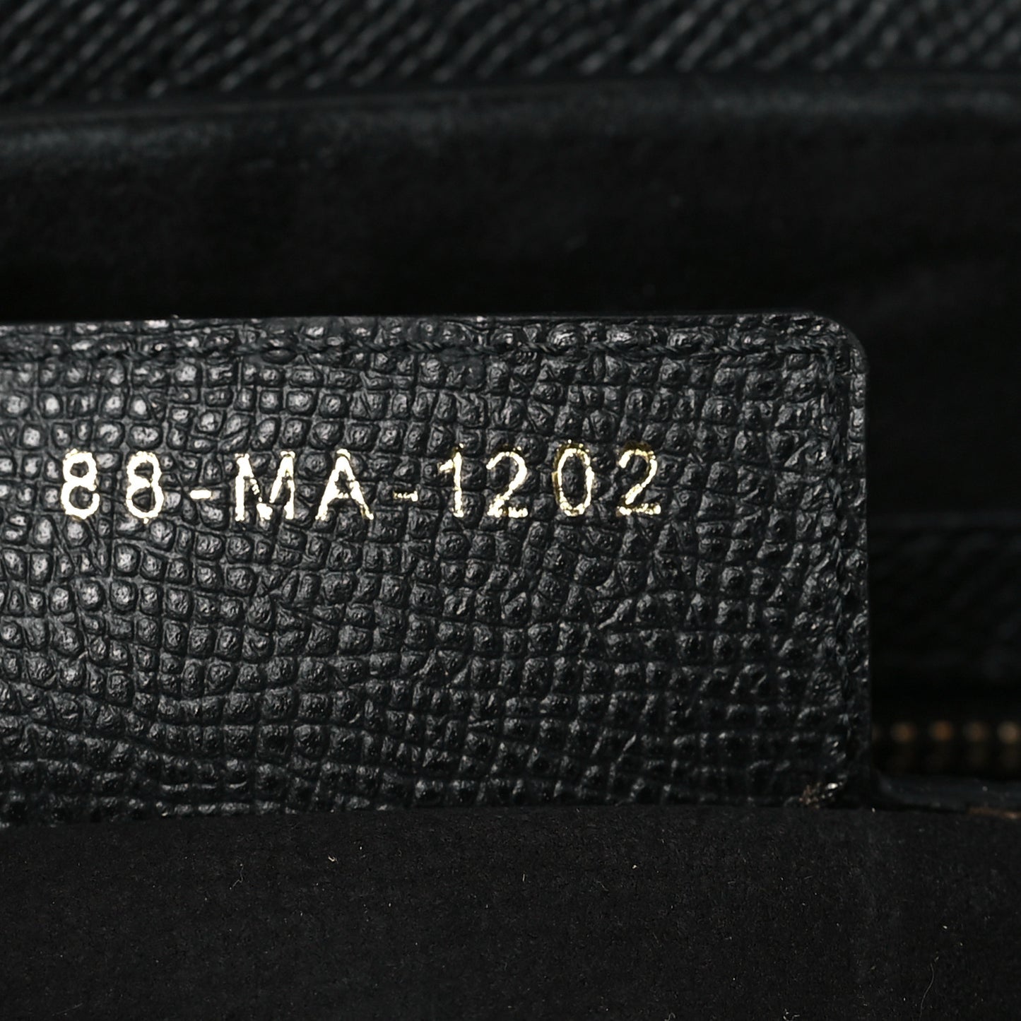 Grained Calfskin Saddle Bag With Strap Black