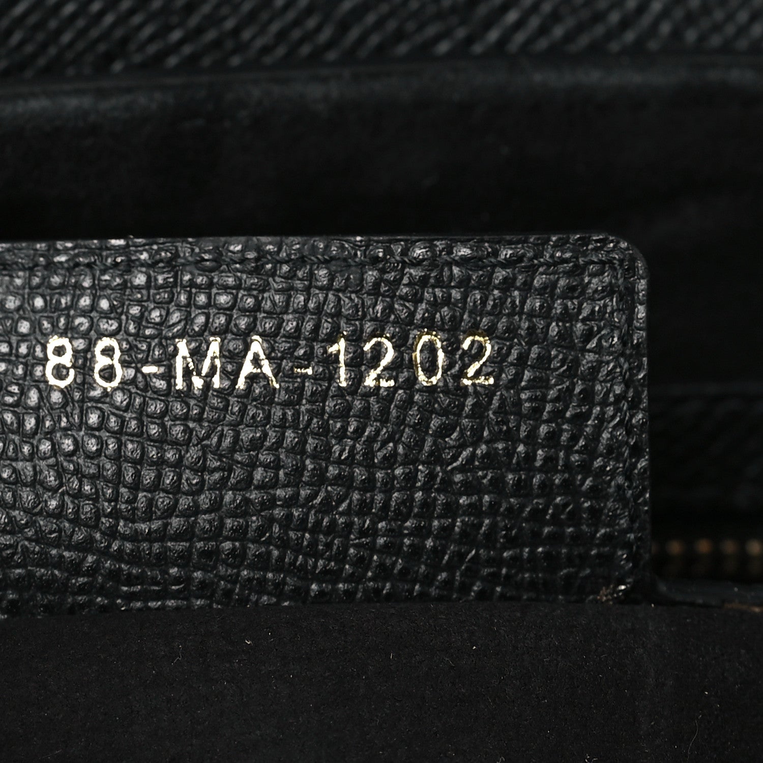 Christian Dior Grained Calfskin Saddle Bag With Strap Black 8 of 11