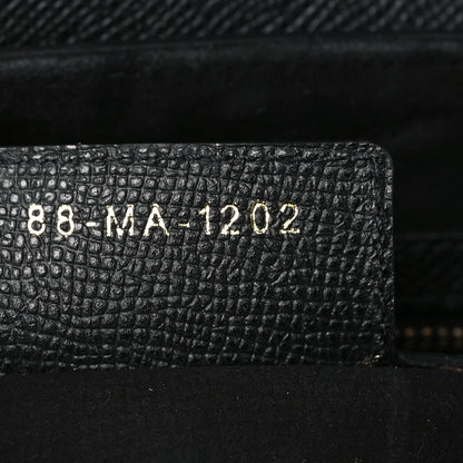Christian Dior Grained Calfskin Saddle Bag With Strap Black 8 of 11