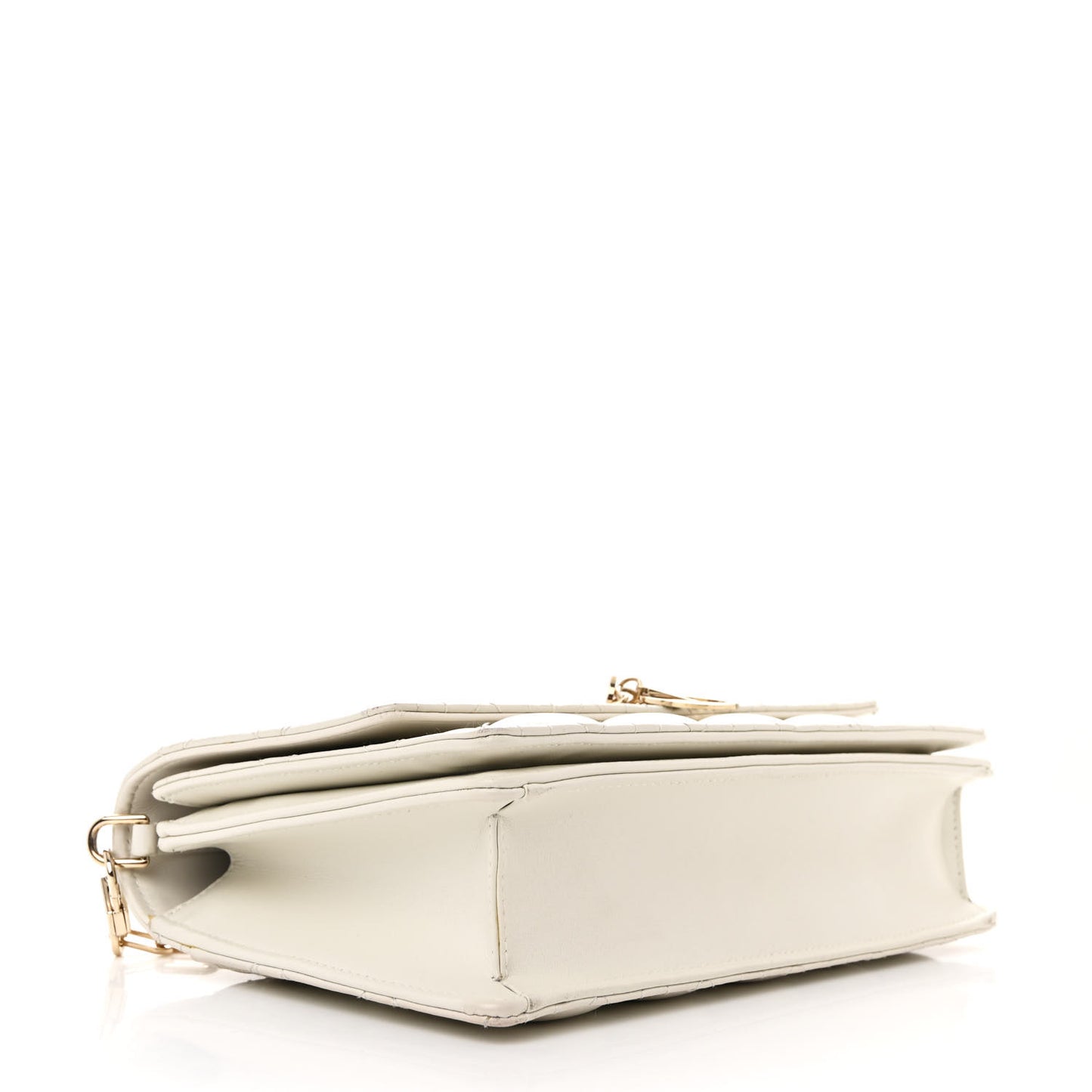 Lambskin Cannage My Dior Top Handle Bag White
