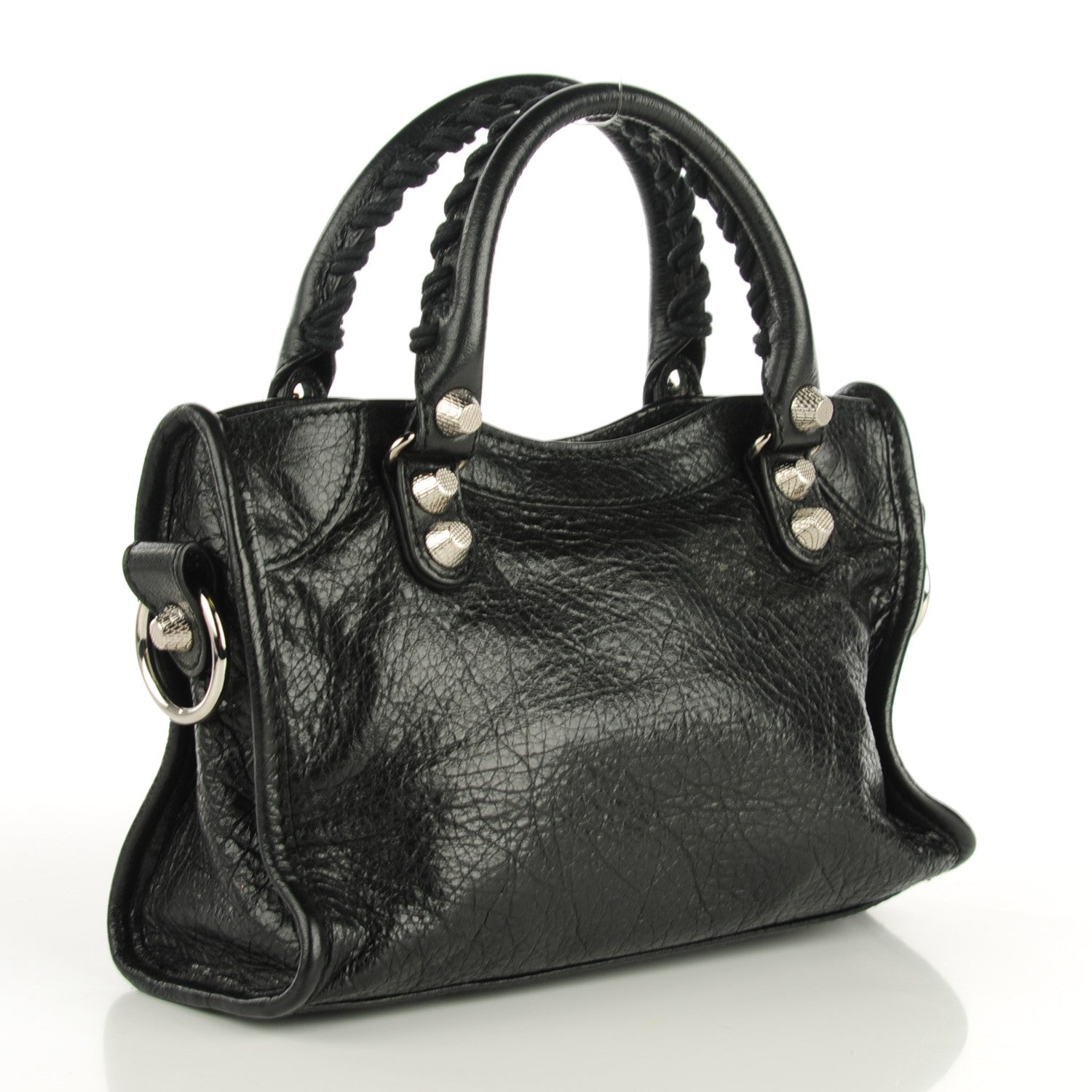 Balenciaga Agneau Giant 12 Silver Hardware Mini City Black 3 of 7