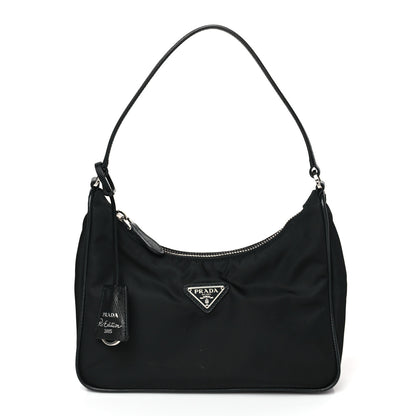 Prada Tessuto Nylon Saffiano Mini Re-Edition 2005 Bag Black 1 of 8