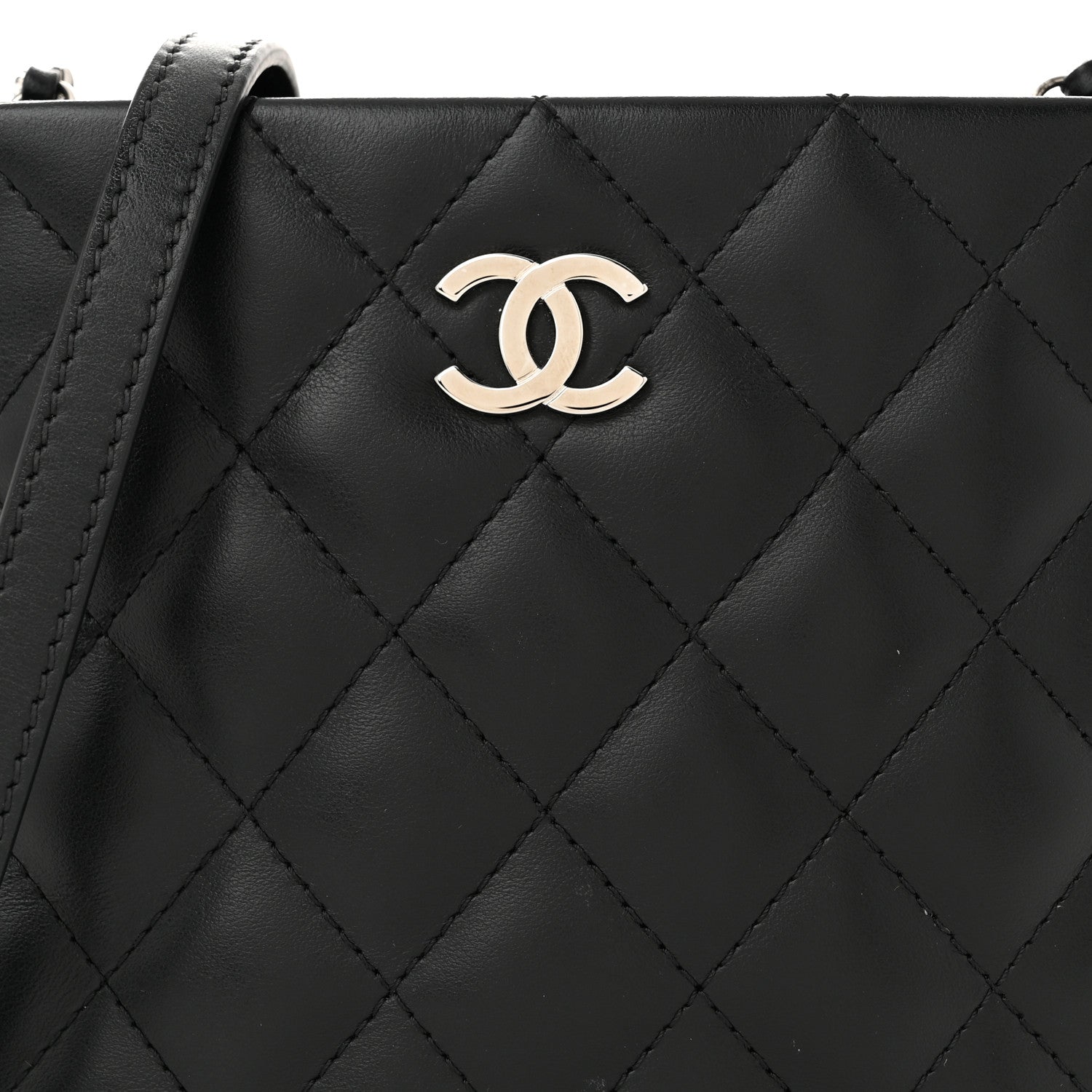 Chanel Lambskin Quilted Crossbody Bag Black 9 of 11