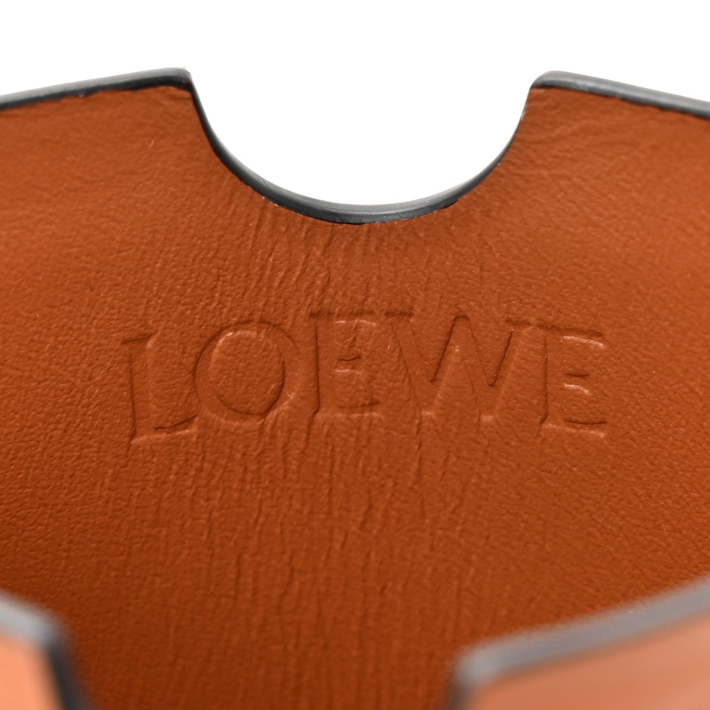 Smooth Calfskin Anagram Phone Pouch Tan
